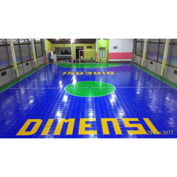 Lapangan Futsal Interlock Lantai Karet Standar FIFA